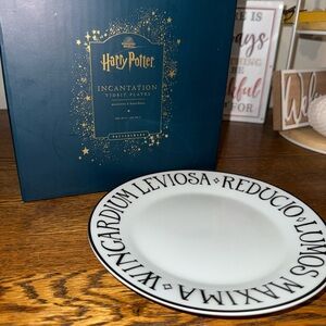 Pottery Barn Wizarding World set of 4 plates